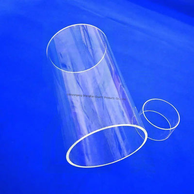 kwaliteit  Clear Quartz Tube for Semiconductor and Optical Applications Fabriek