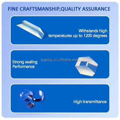 kwaliteit  Optical Quartz Prism Custom Cutting Welding Processing Service For Square Clear Quartz Plate Fabriek
