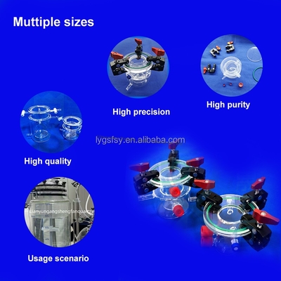 kwaliteit  Customized Double Walled UV Quartz Glass Quartz Photocatalytic Reactor Fabriek