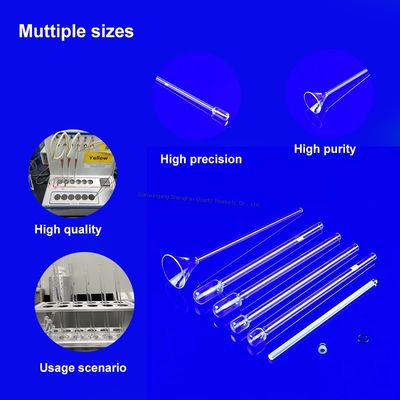 kwaliteit  High Temperature Resistant Quartz Glass BET Adsorption Tubes Corrosion Resistant Highly Transparent Fabriek