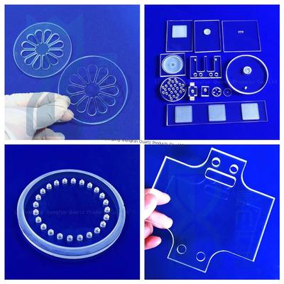 kwaliteit  High Purity SIO2>99.99% Fused Quartz Plate with 92% Light Transmittance and ±0.02mm Tolerance Fabriek