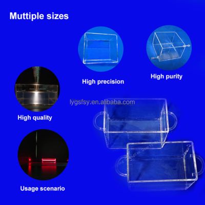kwaliteit  Customized high-temperature resistant quartz tanks quartz containers of test samples Fabriek