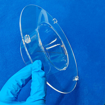 kwaliteit  Corrosion Resistance High Temperature Resistant Transparent Quartz Tube Flange Connected Quartz Glass Tube Fabriek