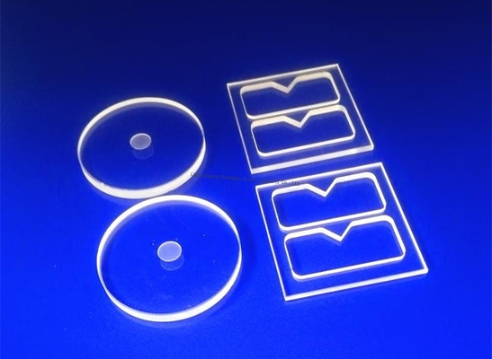 kwaliteit  Polished Surface Fused Silica Glass , Silica Glass Plate Transparant glass milling visible light transmittance Fabriek