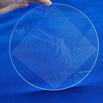 Het transparante van de de PlaatHittebestendigheid van het Kwartsglas de Verwerkingslaser Boren met Gat