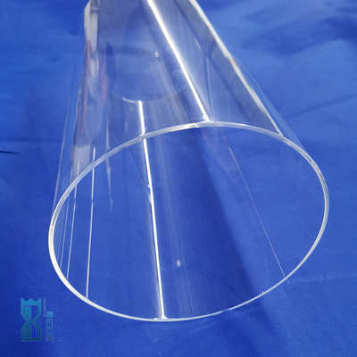 Vervaardiging Ondersteuning Aanpassing Hitteweerstand Fuesd Grote diameter Quartz helder glas buis