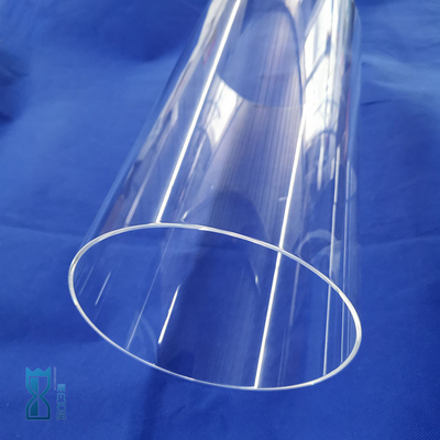 Vervaardiging Ondersteuning Aanpassing Hitteweerstand Fuesd Grote diameter Quartz helder glas buis
