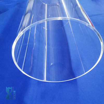Op maat gemaakte hoge temperatuur bestand verwarming kwartsglasbuis Grote diameter