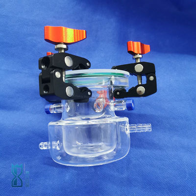 Maatwerk productie helder kwartsglas reactor voor laboratorium
