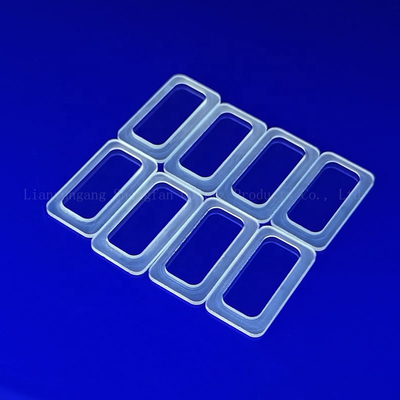 Op maat gemaakte heldere kwartsglasplaat hoog resistente kwartsglas schijf voor uv
