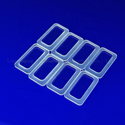 Aangepaste kwartsglazen plaat voor hoge temperaturen voor uithardingsmachine met ±0,02 mm tolerantie en 1150°C werktemperatuur