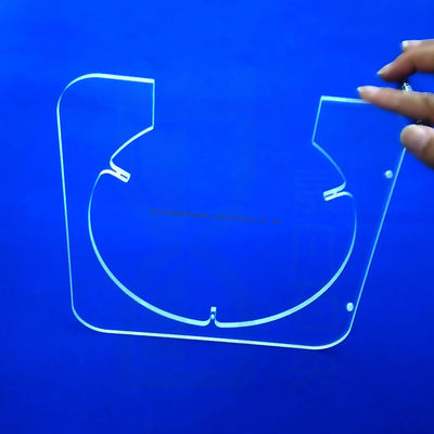 Hoge zuiverheid SIO2>99,99% gesmolten kwartsplaat met 92% lichtdoorlaatbaarheid en ±0,02 mm tolerantie