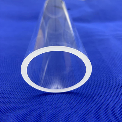Op maat gemaakte grote diameter hoogtemperatuurbestendige kwartsglasbuis prijs