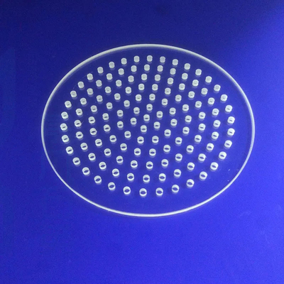 Fabriek Custom Quartz glasplaat Hoogtemperatuur Laser geperforeerd