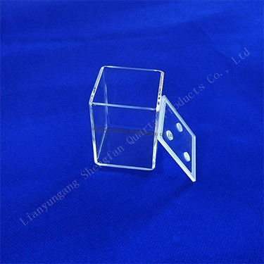 Hoog doorlaatbare, corrosiebestendige kwartsglasplaat voor laboratoriumgebruik bij hoge temperatuur