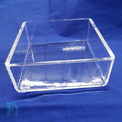 Quartzglas vierkante tank voor laboratoriumgebruik in corrosiebestendige meetvloeistoffen
