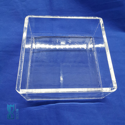 Quartzglas vierkante tank voor laboratoriumgebruik in corrosiebestendige meetvloeistoffen