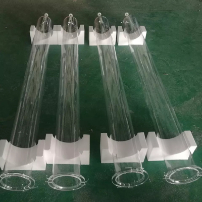 Vervaardiging Ondersteuning Aanpassing Hitteweerstand Fuesd Grote diameter Quartz helder glas buis