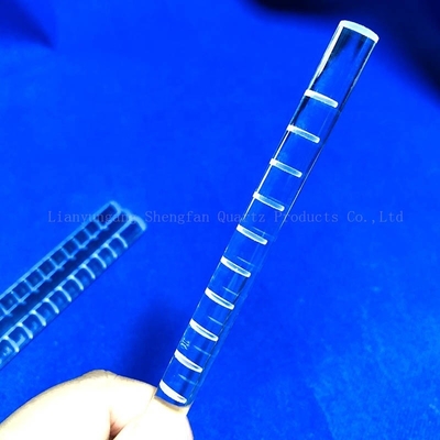 CNC Finish Quartz Glass Rod Milling Optische Cilinder Clear Fused For Solar Semiconductor