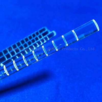 CNC Finish Quartz Glass Rod Milling Optische Cilinder Clear Fused For Solar Semiconductor