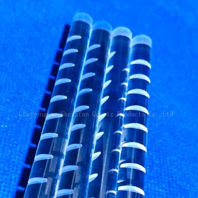 CNC Finish Quartz Glass Rod Milling Optische Cilinder Clear Fused For Solar Semiconductor