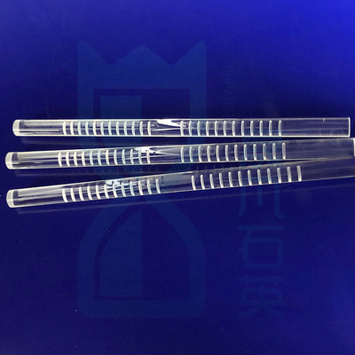 CNC Finish Quartz Glass Rod Milling Optische Cilinder Clear Fused For Solar Semiconductor