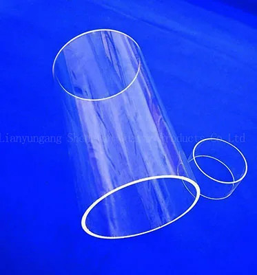 Op maat gemaakte, hoge temperatuurbestendige quartzglasbuis met grote diameter