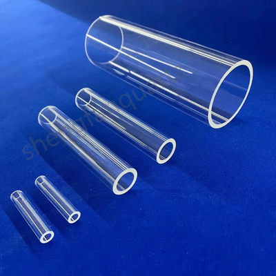Transparante grote diameter helder gesmolten siliciumkwartsbuis