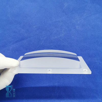 Op maat gemaakte Quartz Transparent Opaque Punching Step Hoogtemperatuur Corrosiebestendig