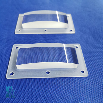Op maat gemaakte Quartz Transparent Opaque Punching Step Hoogtemperatuur Corrosiebestendig