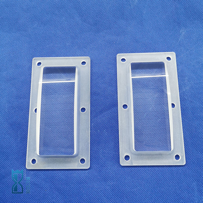 Op maat gemaakte Quartz Transparent Opaque Punching Step Hoogtemperatuur Corrosiebestendig