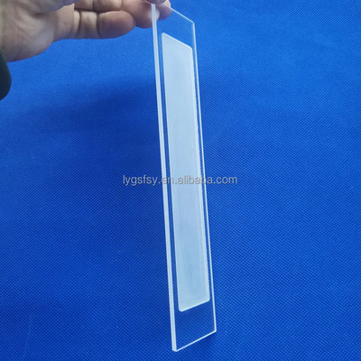 Cnc Finishing Laboratory Slotted Quartz Sheet Zuur en Alkali Resistent