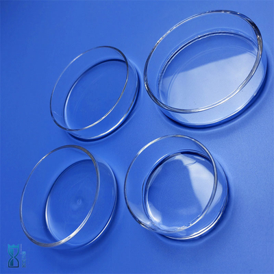 Fabriek maatwerk laboratorium ronde transparante corrosiebestendige kwarts glas petrischaal