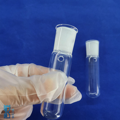 Doorzichtige kwartsglasbuis Warmtebestendige schroefdraadkap Laboratoriumoptische verlichting