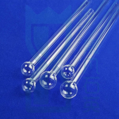 Transparante kwartsproefbuis met lange mond Blaasbuis Producten Ball Plate-SIO2 Glas Samenstelling kwartsproefbuis
