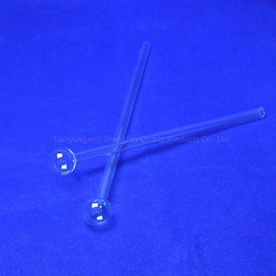 Transparante kwartsproefbuis met lange mond Blaasbuis Producten Ball Plate-SIO2 Glas Samenstelling kwartsproefbuis