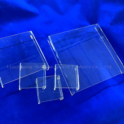 Gepersonaliseerd Transparent Square Quartz Glas Petrischaal Laboratorium glaswerk met sio2 Chemische samenstelling