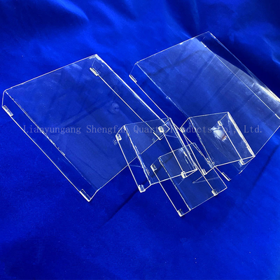 Gepersonaliseerd Transparent Square Quartz Glas Petrischaal Laboratorium glaswerk met sio2 Chemische samenstelling