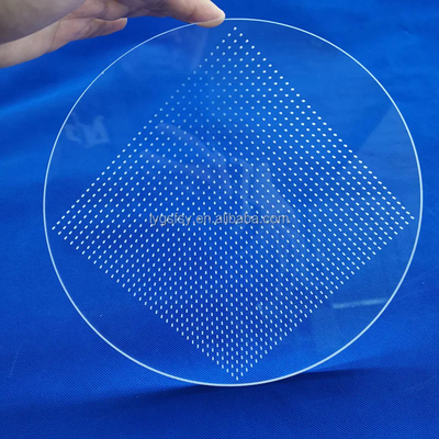 Fabriek Custom Ultraviolet High Purity Laser Perforated Quartz Glas Plaat