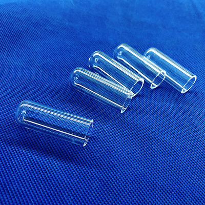 Groothandel Hoogtemperatuurweerstand Custom Quartz Glass Test Tube Eén Eind Gesloten Ronde Onderkant Of Vlakte Onderkant