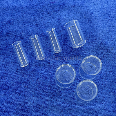 Groothandel Hoogtemperatuurweerstand Custom Quartz Glass Test Tube Eén Eind Gesloten Ronde Onderkant Of Vlakte Onderkant