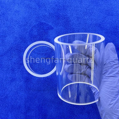 Hoge zuiverheid SiO2 99,99% kwartsglasbuis met gloeipunt 1180°C en rekpunt 1100°C voor industrieel gebruik