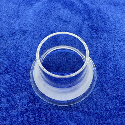 Professionele op maat gemaakte Quartz Flanged Pipe Hoge temperatuur Hoge zuiverheid