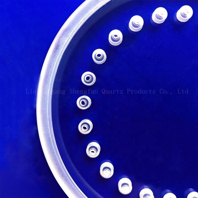 Op maat gemaakt Quartz Glas Stap Plaat / Punch Plaat Hoge temperatuur