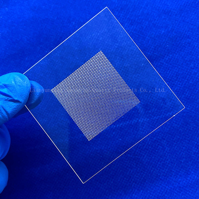 99.99% hoog zuiverheid kwartsplaat lasergroef gesmolten silicium kwartsglas venster kwarts glasplaat