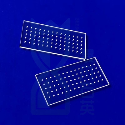 99.99% hoog zuiverheid kwartsplaat lasergroef gesmolten silicium kwartsglas venster kwarts glasplaat