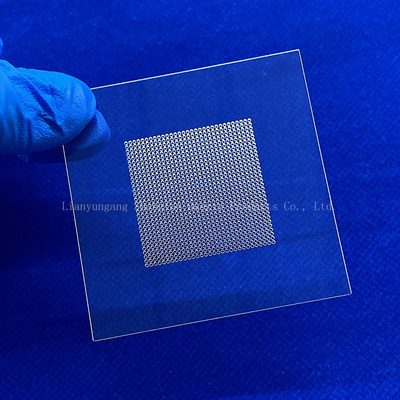 99.99% hoog zuiverheid kwartsplaat lasergroef gesmolten silicium kwartsglas venster kwarts glasplaat