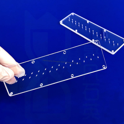 Aangepaste kwartsglazen plaat 0,5-100 mm voor optische toepassingen in de halfgeleiderindustrie