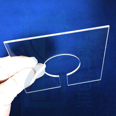 Op maat gemaakte doorzichtige UV-gesmolten silicaplaat voor UV-LED-lamp