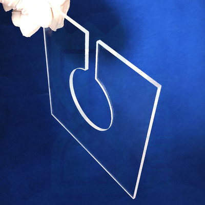Op maat gemaakte doorzichtige UV-gesmolten silicaplaat voor UV-LED-lamp